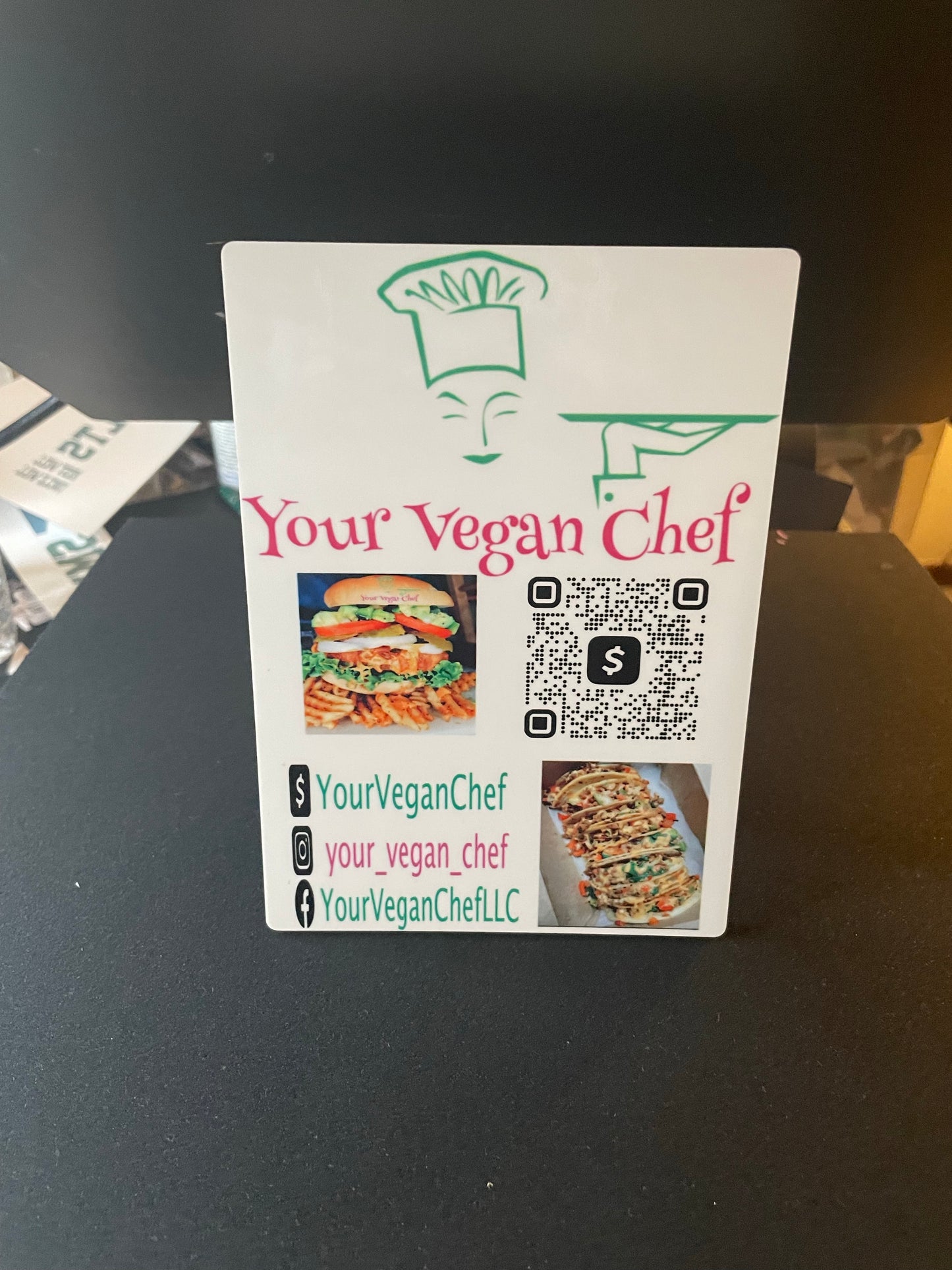 Table sign 5x7
